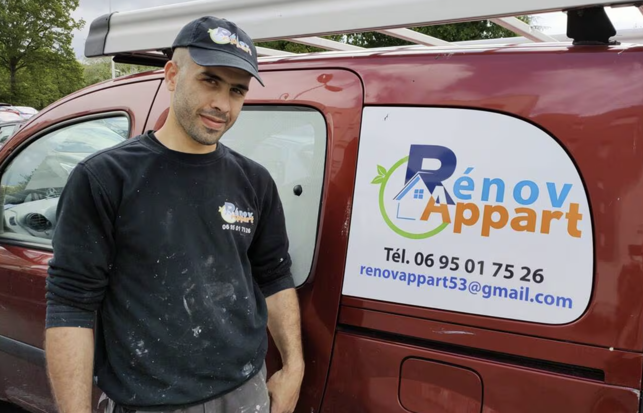 Emad Hafez, fondateur de Rénov'Appart 53 — article Ouest-France